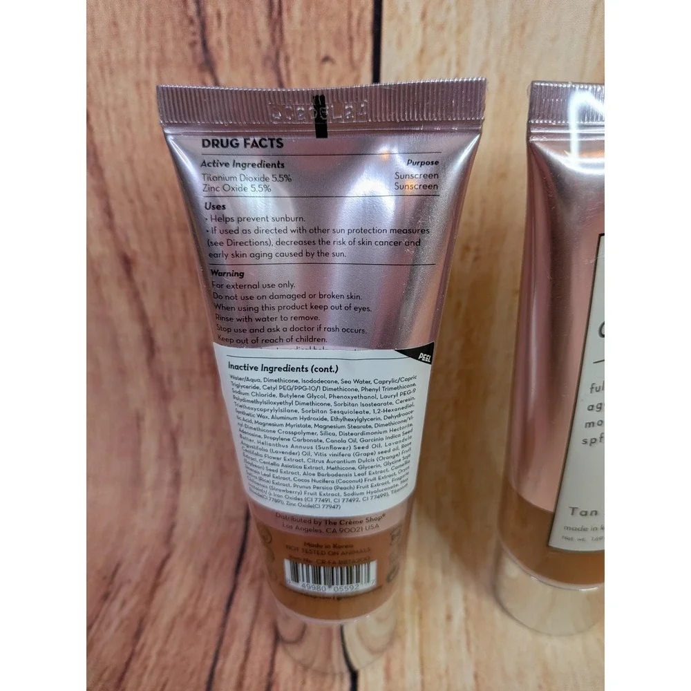 3 PK The Creme Shop CC Creme Tan 200 Full Coverage SPF 30 Moisturizing 1.69 oz